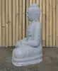  Product image 5 of the product “Seated Buddha made of Riverstone in Dhyana position - gesture of meditation, H.62 cm, natural. ”